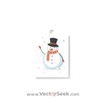 Christmas Tag Snowman