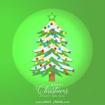 Christmas tree background of beautiful decorative balls