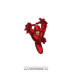 Daredevil Character Logo Vector