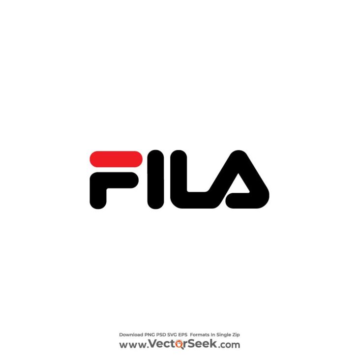FILA Black and Red Logo Vector