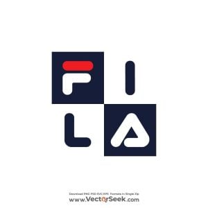 FILA in Square Logo Vector