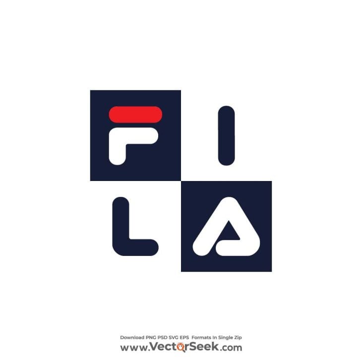 FILA in Square Logo Vector