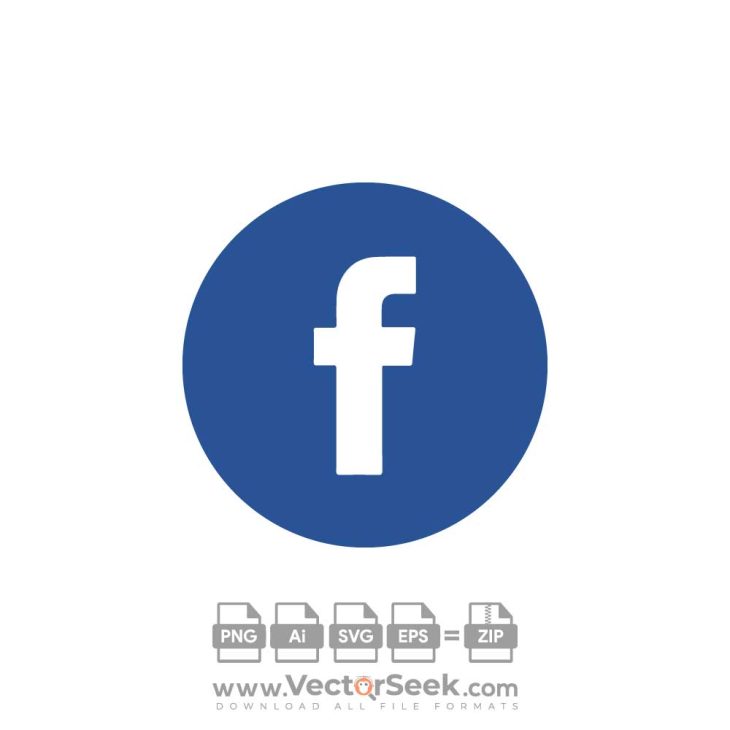 Facebook Icon Circle Logo Vector