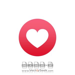 Facebook Reaction Love Logo Vector