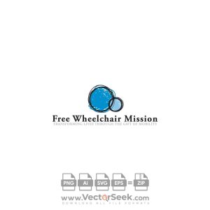 Free Wheelchair Mission Logo Vector