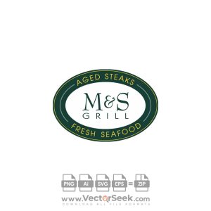 M&S Grill Logo Vector