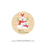 Merry Christmas Cute Bears