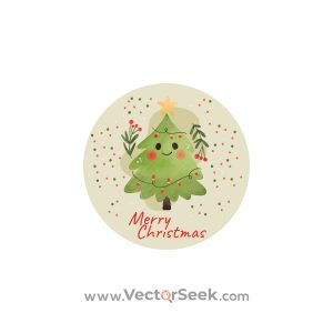 Merry Christmas Green Tree  01
