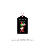 Merry Christmas Tag Santa Balloons