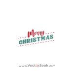 Merry Christmas Text  tag