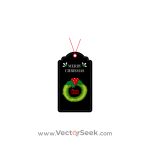 Merry Christmas Wreath Tag