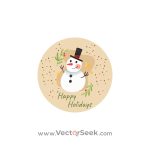 Merry Christmas by Snowman