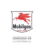 Mobil Gasoline Logo Vector