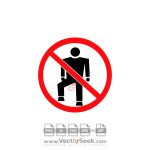 No Farting Logo Vector