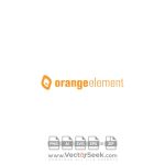 Orange Element Logo Vector