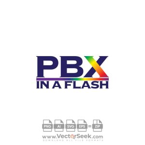 PBX in a Flash Logo Vector
