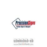 Precision Signs Logo Vector