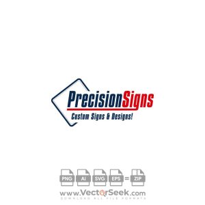 Precision Signs Logo Vector