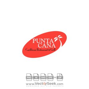 Punta Cana Restaurant Logo Vector