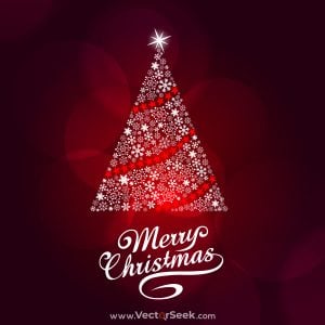Realistic christmas tree with Neon background 01