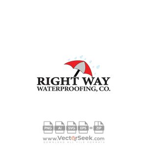 Right Way Waterproofing Co Logo Vector