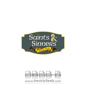 Saints and Sinners Logo Vector