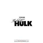 She Hulk Black Logo Vector