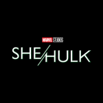 She Hulk with Black Background Logo Vector