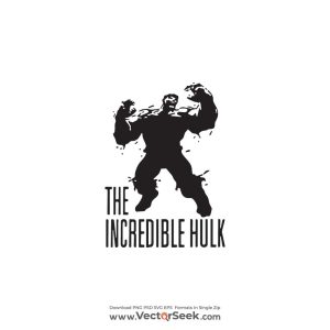 The Incredible Hulk Black Logo Vector
