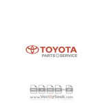 Toyota Parts & Service Logo Vector