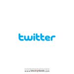 Twitter Blue Letters Logo Vector