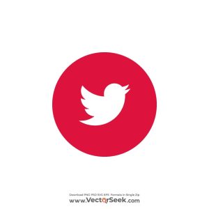 Twitter Red Canada Logo Vector