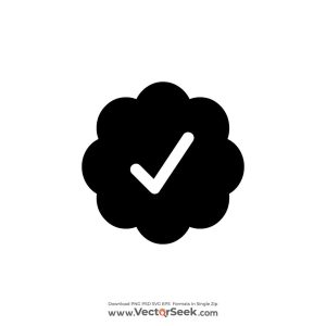 Twitter Verified Black Logo Vector