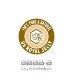 U S Royal Jelly Logo Vector