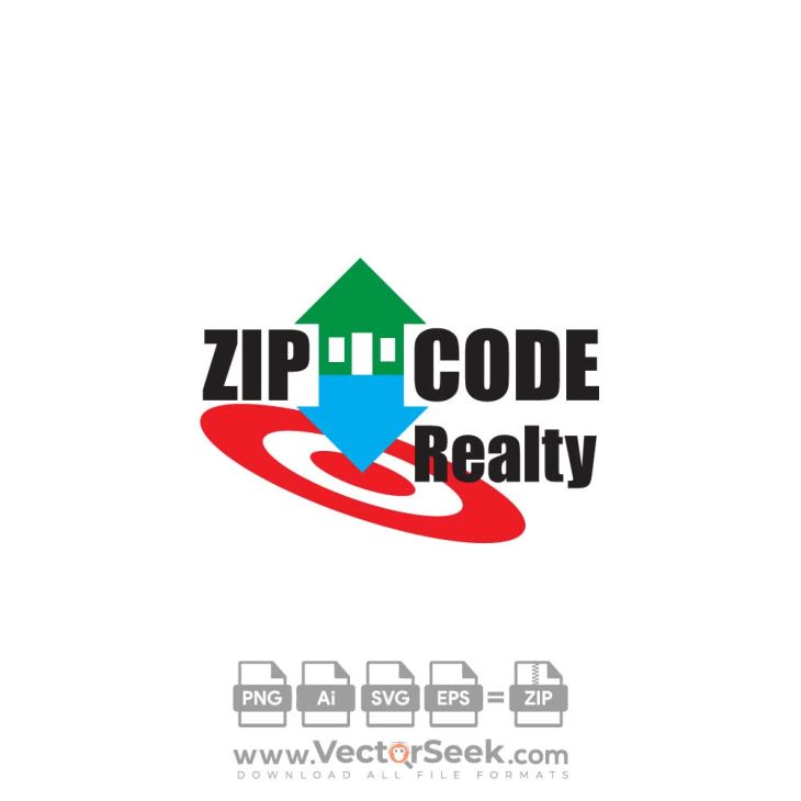 Zip Code Realty Logo Vector