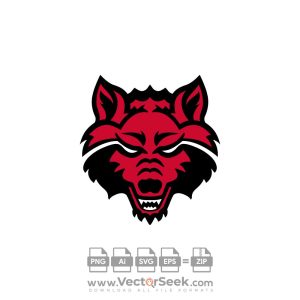 Arkansas State Red Wolves Logo Vector