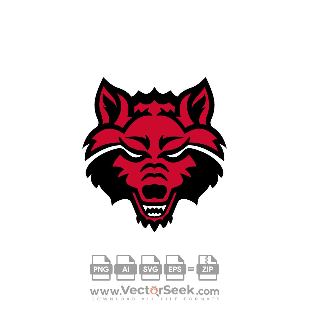 Placeit - Sports Logo Template Featuring Aggressive Wolf Graphics