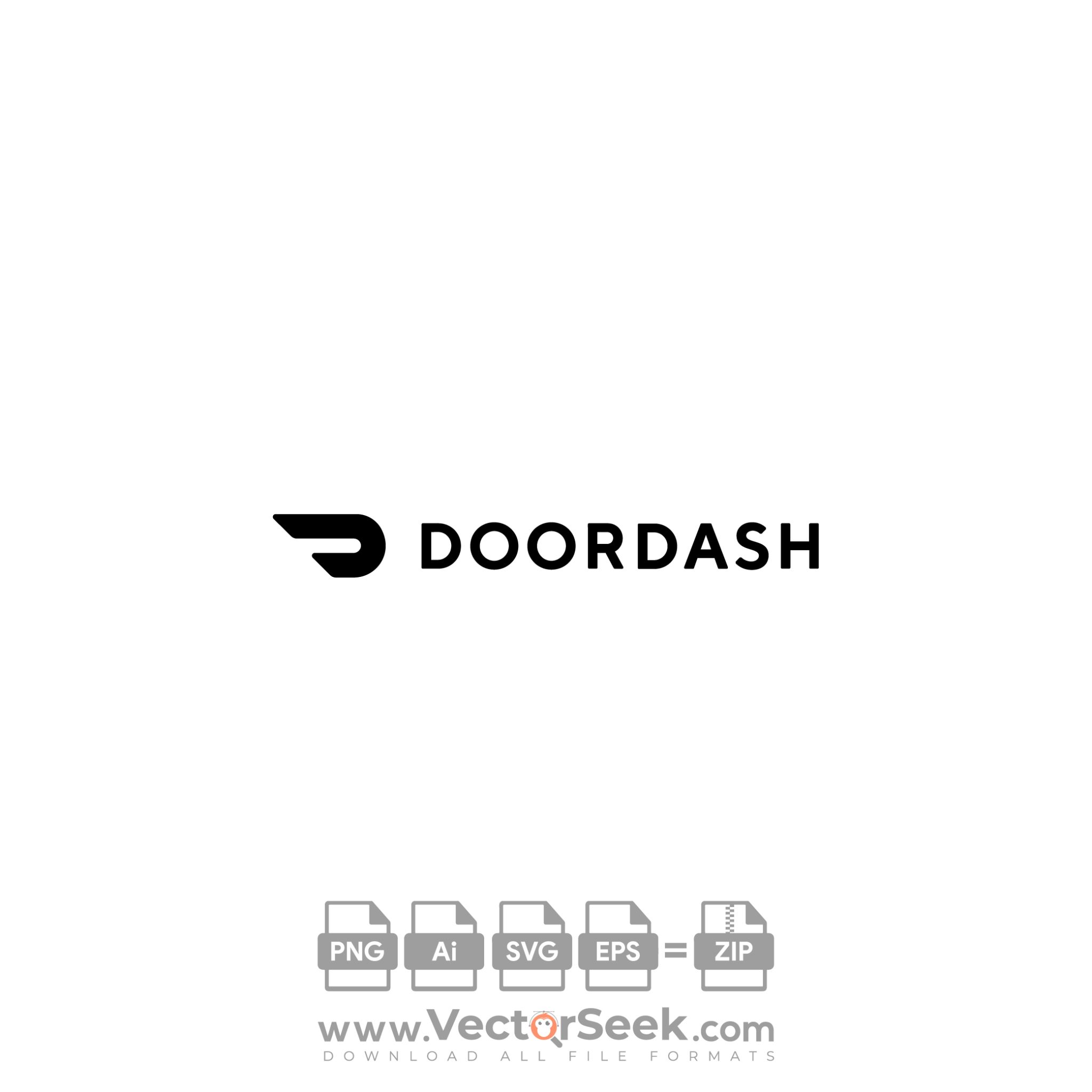 Black DoorDash Logo Vector - (.Ai .PNG .SVG .EPS Free Download)