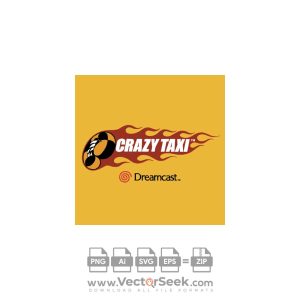 Crazy Taxi Logo Vector