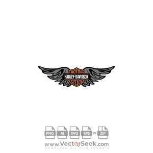 Harley Wings Logo Vector