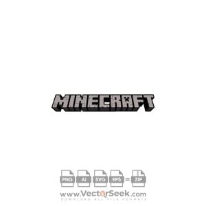 Minecraft Letters Logo Vector