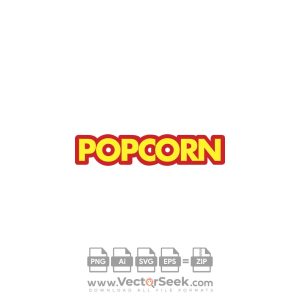 Popcorn Logo Vector