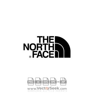 The North Face Black Logo Vector
