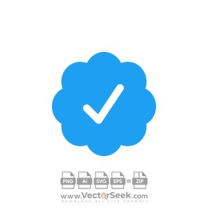Twitter Verified Badge Logo Vector