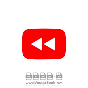 Youtube Back, Reverse, Rewind Icon Logo Vector