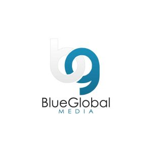 Blue Global Media Logo Vector