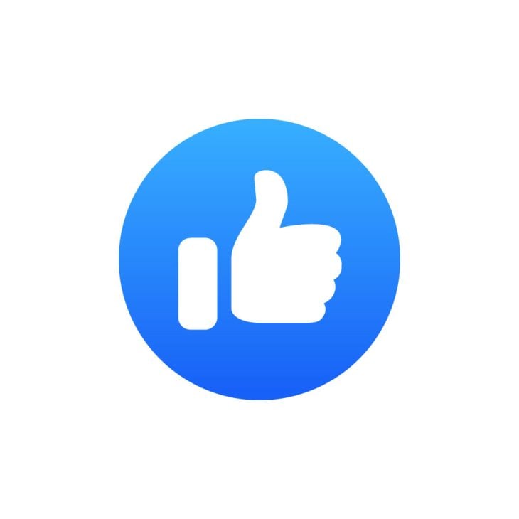 Facebook Like Reaction Logo Vector