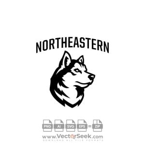 Northeastern Huskies Logo Vector