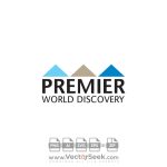 Premier World Discovery Logo Vector