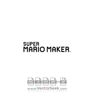 Super Mario Maker Logo Vector